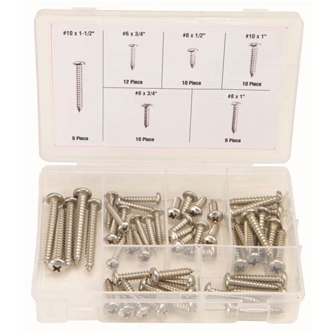 sheet metal screw assortment|sheet metal screws 1 inch.